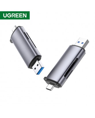 UGREEN CM185 2‐in‐1 USB‐C/USB‐A OTG Card Reader